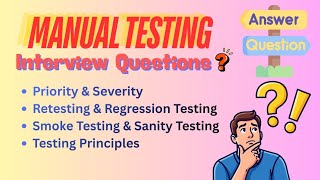 Manual Testing Interview Questions ❓🤔