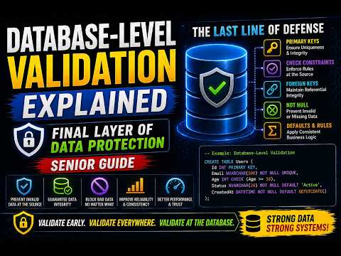 Database-Level Validation Explained | Final Layer of Data Protection