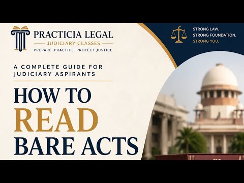How to read a Bare Act and why? #bareact #judiciary