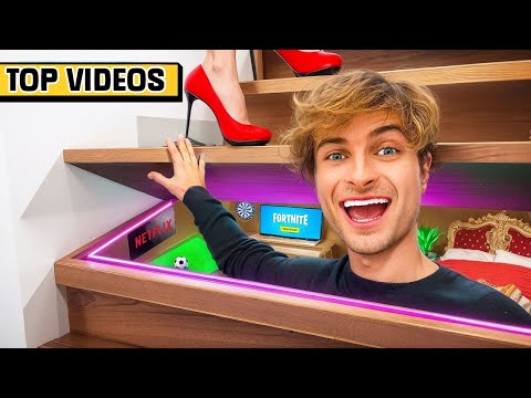 EXPLORING the MOST LUXURIOUS SECRET ROOMS I Built! | Topper Guild
