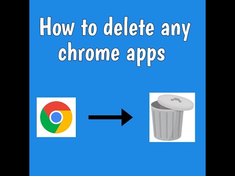 How to delete any chrome apps