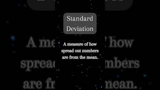 STANDARD DEVIATION CONCEPT AND EXAMPLE #shorts #statistics #data #datanalysis #analysis #mean