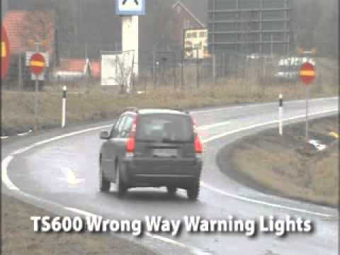 Wrong Way Warning Lights