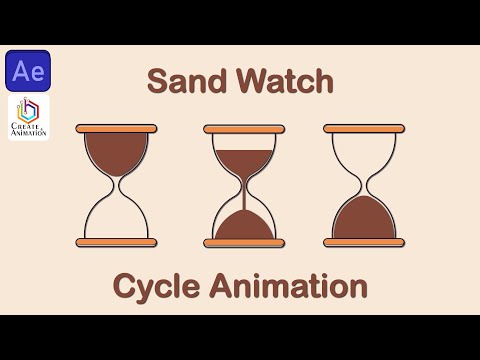 Sand watch Cycle Animation Tutorial In After Effects | the digital design shop