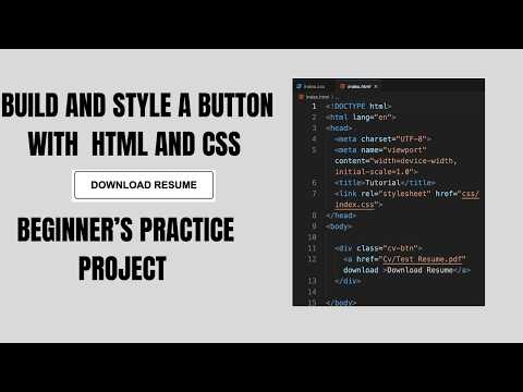 Build A Stylish Button with HTML and CSS Only