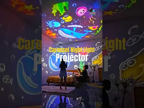 Carousel Night Light – Bring Calm & Warmth to Any Space #shorts