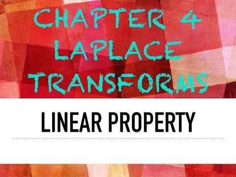 Linear property of Laplace transforms
