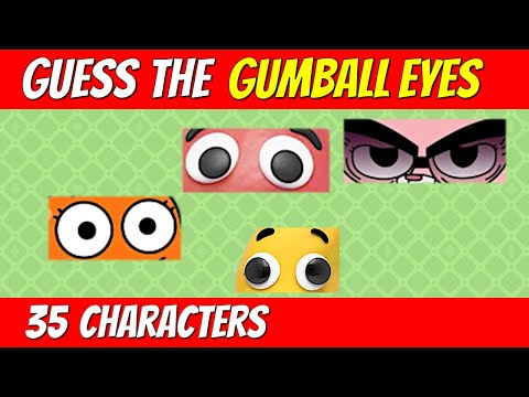 Guess the GUMBALL CHARACTER from EYES | Cartoon quiz challenge
