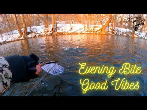 Evening Fly Fishin' in Freezing Temps! (COLD)