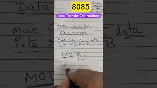8085 data transfer instructions #8085microprocessor #shortvideos #datatransfer