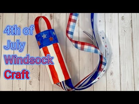4th of July windsock craft