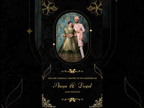 how to create 2d wedding animation card || #canva #shortvideo #trending  #youtubebestshorts