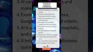 10 Lines Essay on Artificial Intelligence in English | ayushScholar