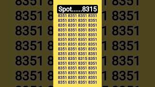 How fast did you Find the 8315 #brainchallenge #brainteaser #iqtes #braintestsolution #brainblast