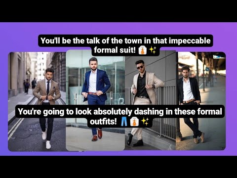 "Men's formal outfit ideas | Men's fashion."👔