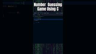 Number guessing game using C programming language | C programming | C coding games | C Coding | 2021