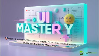 🎯Master Interactive Web UI Components Pt 16–Project Five: Advanced UI/UX Build with Real-World Flow!
