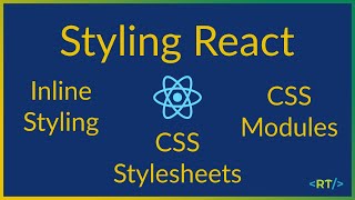 Inline styling | CSS Stylesheets | CSS Modules | Styling React