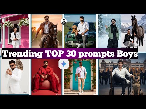 Instagram New Trending Ai Photo Editing Prompts | Google Gemini Top 30 prompts for boys