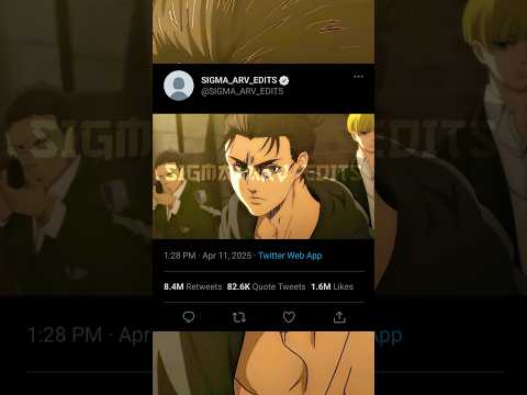 EREN.AMV #anime #aot #eren #attackontitan #erenyeager #shingekinokyojin #erenedit #aotedit #animeamv