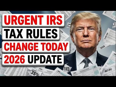 Urgent: New IRS 2026 Tax Rules Take Effect Today – Big Change for Taxpayers