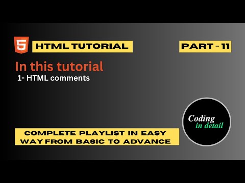 HTML Comments | HTML Comments In Hindi | part-11