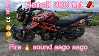 Beneli 300 tnt 🧨 fire aviii khatra sound #mynewbike