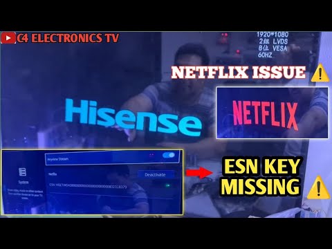 HISENSE DEVANT NETFLIX ISSUE  ESN KEY MISSING #viral #trending #smartgadgets  #viral  #repair