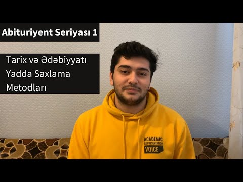 Tarix və Ədəbiyyatı necə yadda saxlayaq - Təcrübədən keçirdiyim metodlar