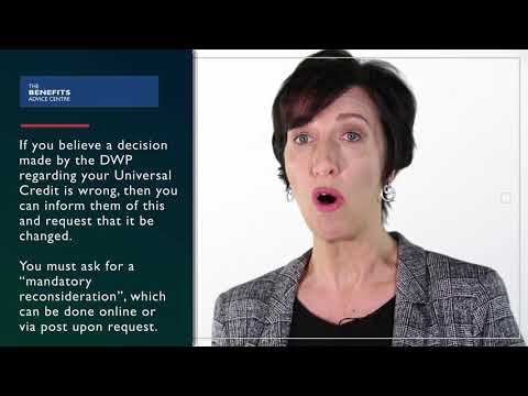 14. Mandatory Reconsideration (Challenging a Universal Credit Decision)