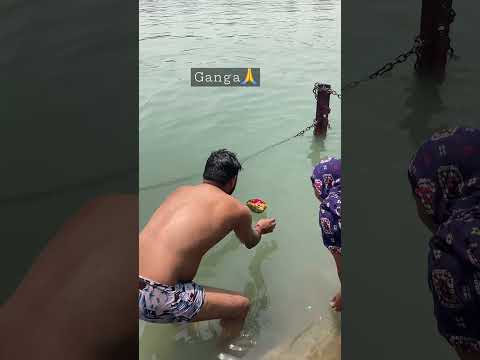 Ganga | Haridwar 🙏🌍❤️ |  #gangariver #haridwar #travel #vlog #ytshorts #uttrakhand