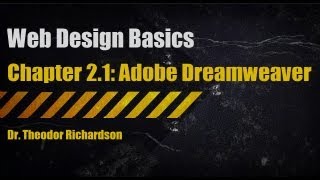 Web Design Basics: Adobe Dreamweaver