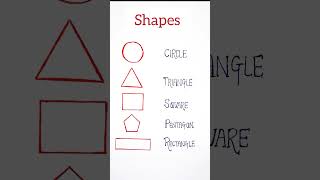 Shapes | Circle | Triangle | square | Pentagon | Rectangle #shapes #ytshorts