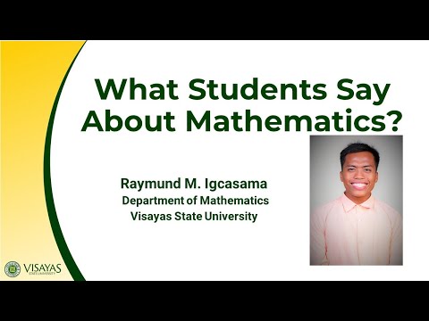STUDENTS' PERCEPTIONS TO MATHEMATICS