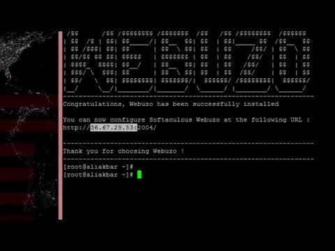 installasi webuzo