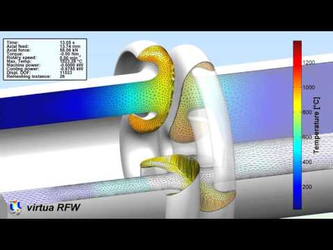 Tube-shaft friction weld with additional drilling hole; Postprocessing #1.