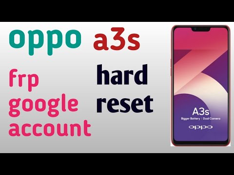 oppo a3s hard reset lock pin remove
