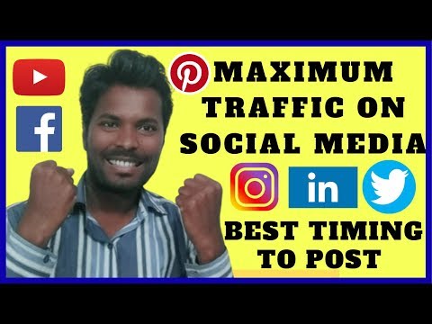 How to Get More Traffic on My Social Media Account in hindi !! Best Time to Post on Social Media!!