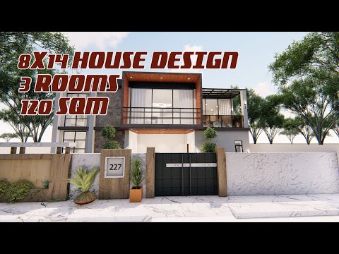 HOUSE DESIGN: 8x14 METERS FLOOR AREA | 2 STOREY BLDG