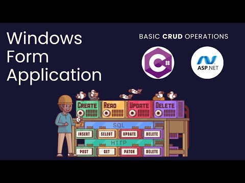 Windows Forms Application | CRUD Operations using File System | C# Windows Forms App Tutorial
