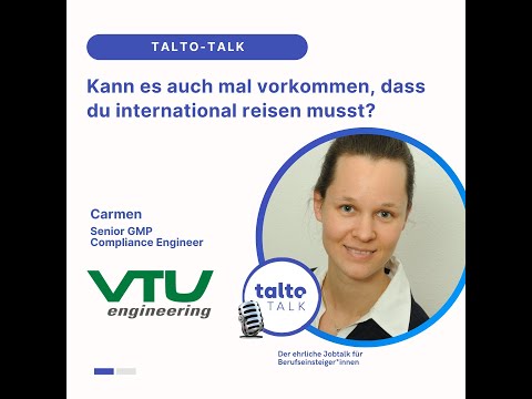 Kann es auch mal vorkommen, dass du international reisen muss? | Carmen im Talto Talk
