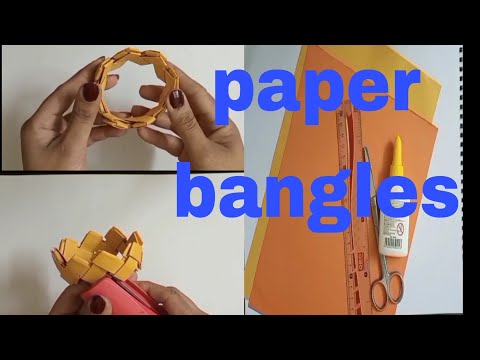 paper bangles / #art / #papercraft  / Hoor art and craft