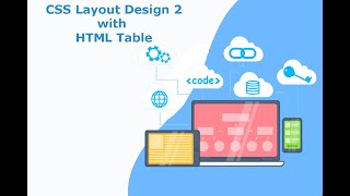 CSS Layout Design 2 with HTML Table