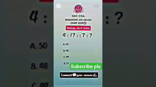 SSC CHSL reasoning questions #allexam #ssccgl #sscgd #uppolice #shortfeed