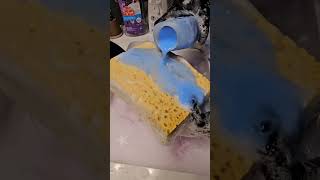 simple combo credit @sudsy.star #asmrsponge #oddlysatisfying #spongesqueezing #cleantok