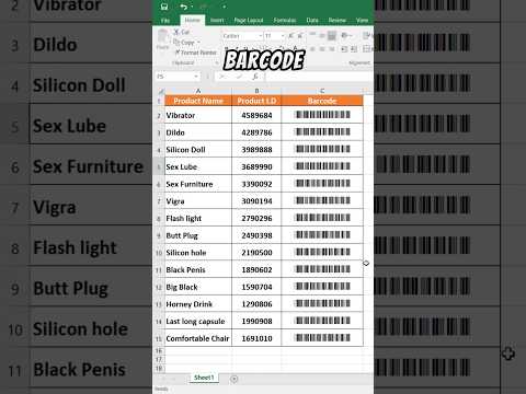 Excel Explorers | How to Make Barcodes in Excel! #exceltips #excel #shortvideo #exceltutorial