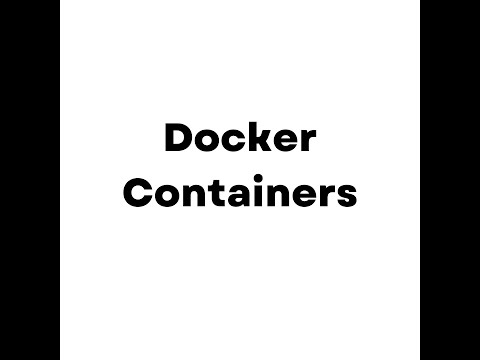 Docker Containers Overview