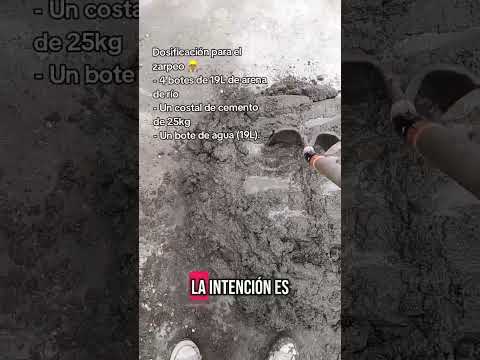 Dosificación para el zarpeo #obra  #zarpeo #albañilería