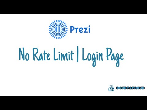 Prezi | Missing rate limit on prezi.com