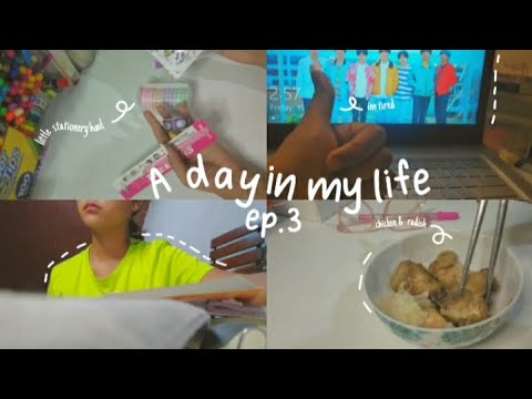 🦋 ep.3 | A day in my life ep.3 little stationary haul, a lot of school works and many more..